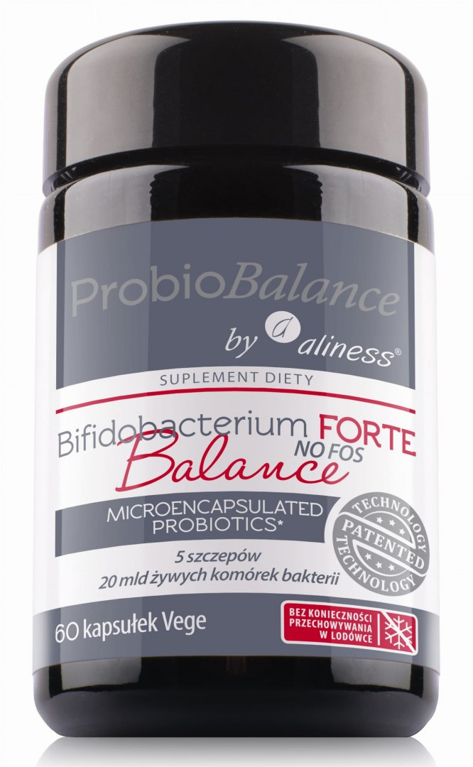 ProbioBALANCE Bifidobacterium Balance Forte NO FOSS 20 mld. x 60 vege caps. - Aliness