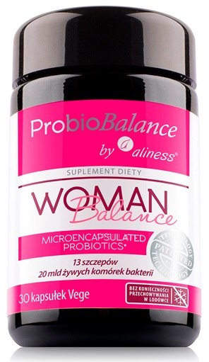 ProbioBALANCE, Woman Balance 20 mld. x 30 vege caps. - Aliness