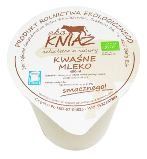 KWAŚNE MLEKO BIO 400 ml - EKO KNIAŹ