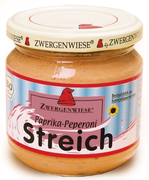 PASTA SŁONECZNIKOWA Z PAPRYKĄ PEPPERONI BEZGLUTENOWA BIO 180 g - ZWERGENWIESE PASTA SŁONECZNIKOWA Z PAPRYKĄ PEPPERONI BEZGLUTENOWA BIO 180 g - ZWERGENWIESE