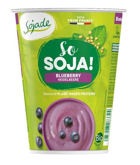 PRODUKT SOJOWY Z BORÓWKAMI BEZGLUTENOWY BIO 400 g - SOJADE