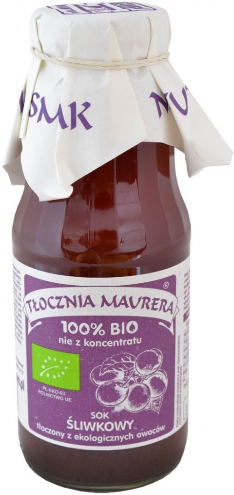 SOK ŚLIWKOWY BIO 300 ml - TŁOCZNIA MAURERA