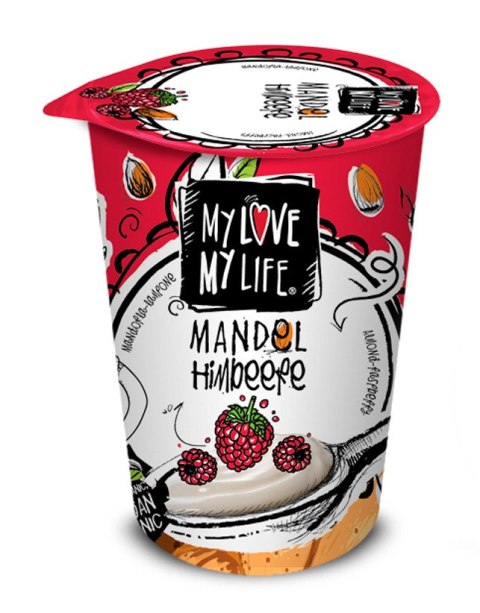 PRODUKT MIGDAŁOWY MALINOWY BIO 180 g - MY LOVE MY LIFE