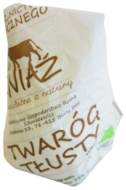 TWARÓG TŁUSTY BIO (około 0,30 kg) - EKO KNIAŹ