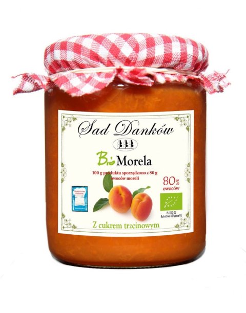 MORELA 80% Z CUKREM TRZCINOWYM BIO 270 g - SAD DANKÓW