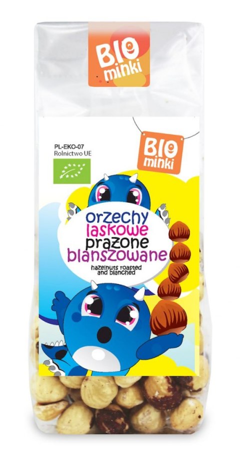 ORZECHY LASKOWE PRAŻONE BLANSZOWANE BIO 100 g - BIOMINKI