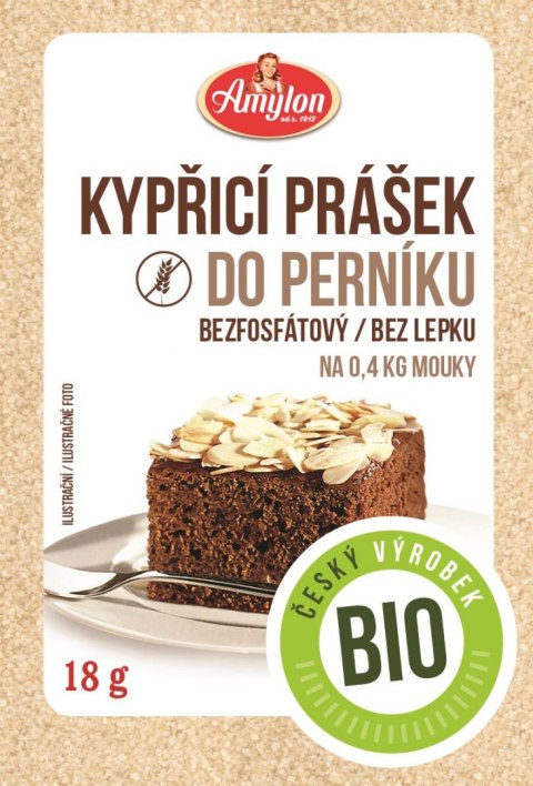 PROSZEK DO PIECZENIA Z PRZYPRAWĄ DO PIERNIKA BEZGLUTENOWY BIO 18 g - AMYLON