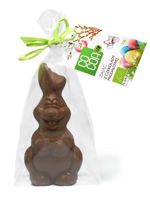 ZAJĄC Z CZEKOLADY MIGDAŁOWEJ 52% BIO 55 g - COCOA