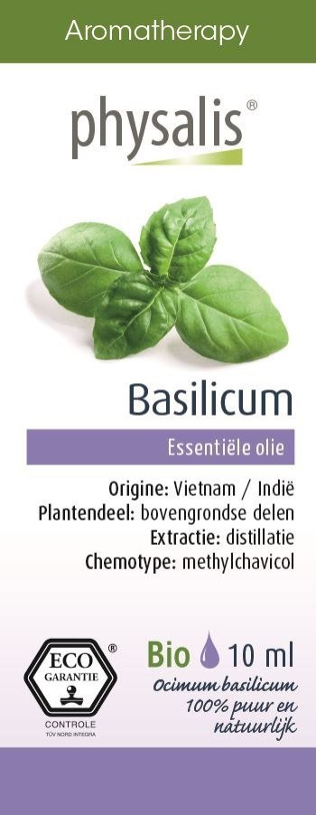 OLEJEK ETERYCZNY BASILICUM (BAZYLIA POSPOLITA) EKO 10 ml - PHYSALIS