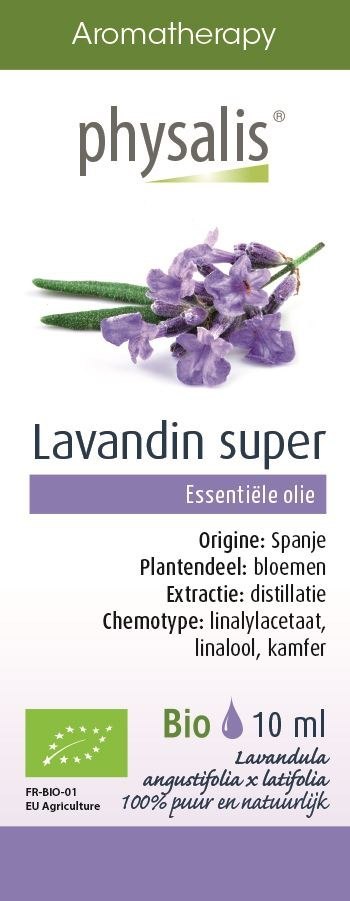 OLEJEK ETERYCZNY LAVANDIN SUPER (LAWENDA POŚREDNIA) BIO 10 ml - PHYSALIS