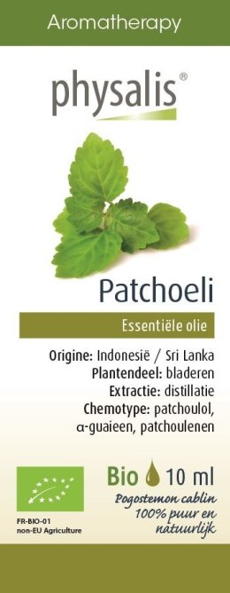 OLEJEK ETERYCZNY PATCHOELI (PACZULKA) BIO 10 ml - PHYSALIS