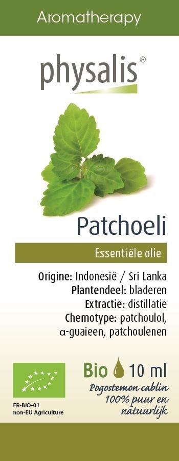 OLEJEK ETERYCZNY PATCHOELI (PACZULKA) BIO 10 ml - PHYSALIS