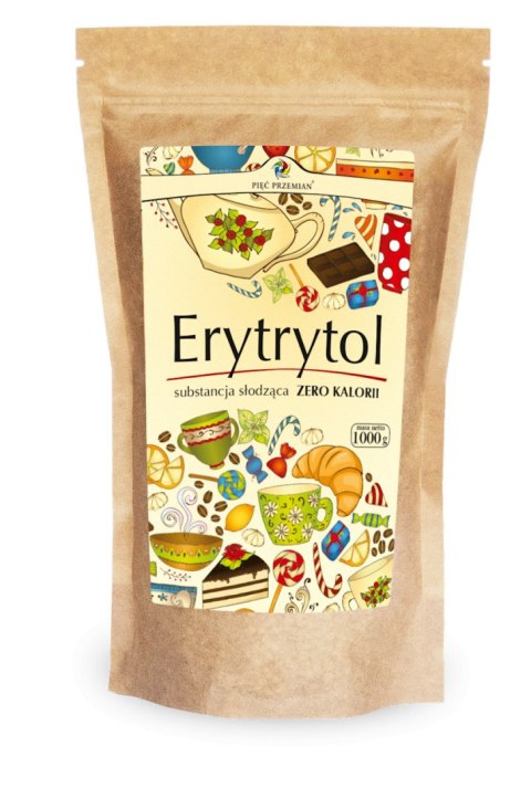 ERYTRYTOL (TOREBKA PAPIEROWA) BIO 1000 g - PIĘĆ PRZEMIAN