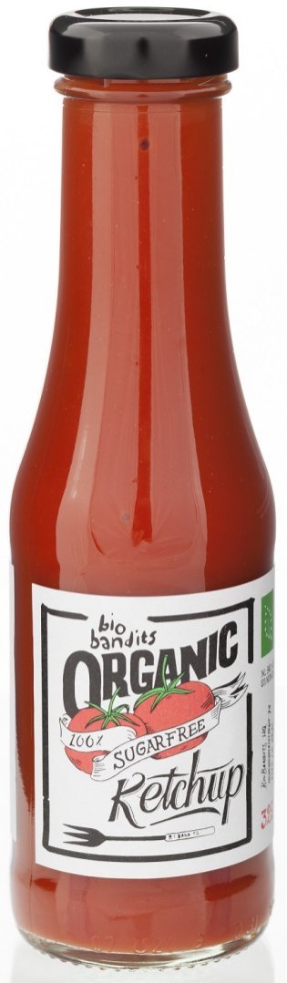 KETCHUP BEZ DODATKU CUKRÓW BIO 325 ml - BIOBANDITS