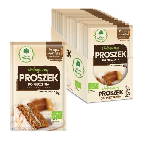 PROSZEK DO PIECZENIA BIO 15 g - DARY NATURY PROSZEK DO PIECZENIA BIO 15 g - DARY NATURY
