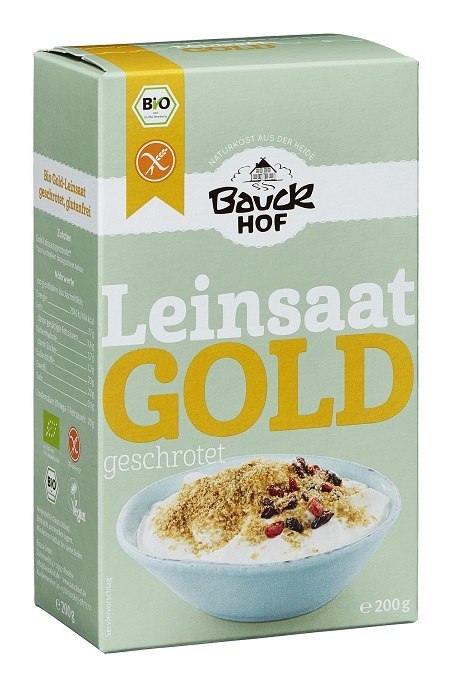 LEN ZŁOTY MIELONY BEZGLUTENOWY BIO 200 g - BAUCK HOF