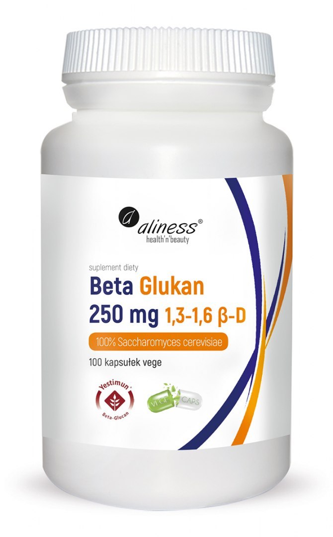 Beta Glukan Yestimun® 1,3-1,6 β-D 250 mg x 100 Vege caps. - Aliness