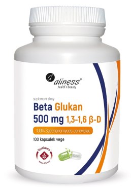 Beta Glukan Yestimun 1,3-1,6 β-D 500 mg x 100 Vege caps. - Aliness