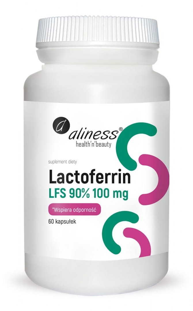 Lactoferrin LFS 90% 100 mg x 60 kaps - Aliness