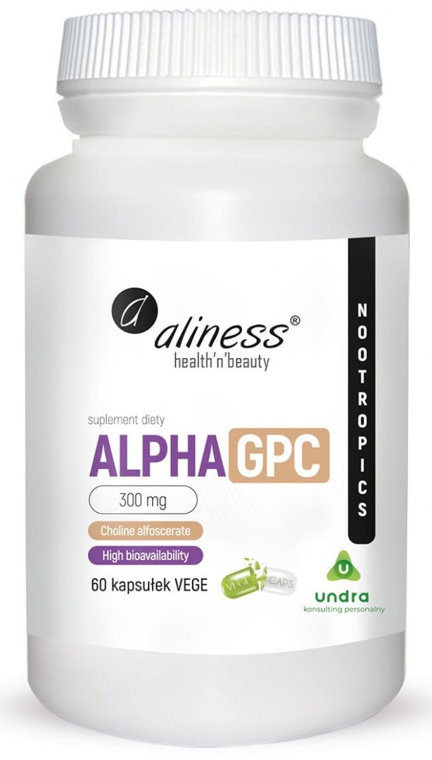 ALPHA GPC 300 mg x 60 Vege caps - Aliness