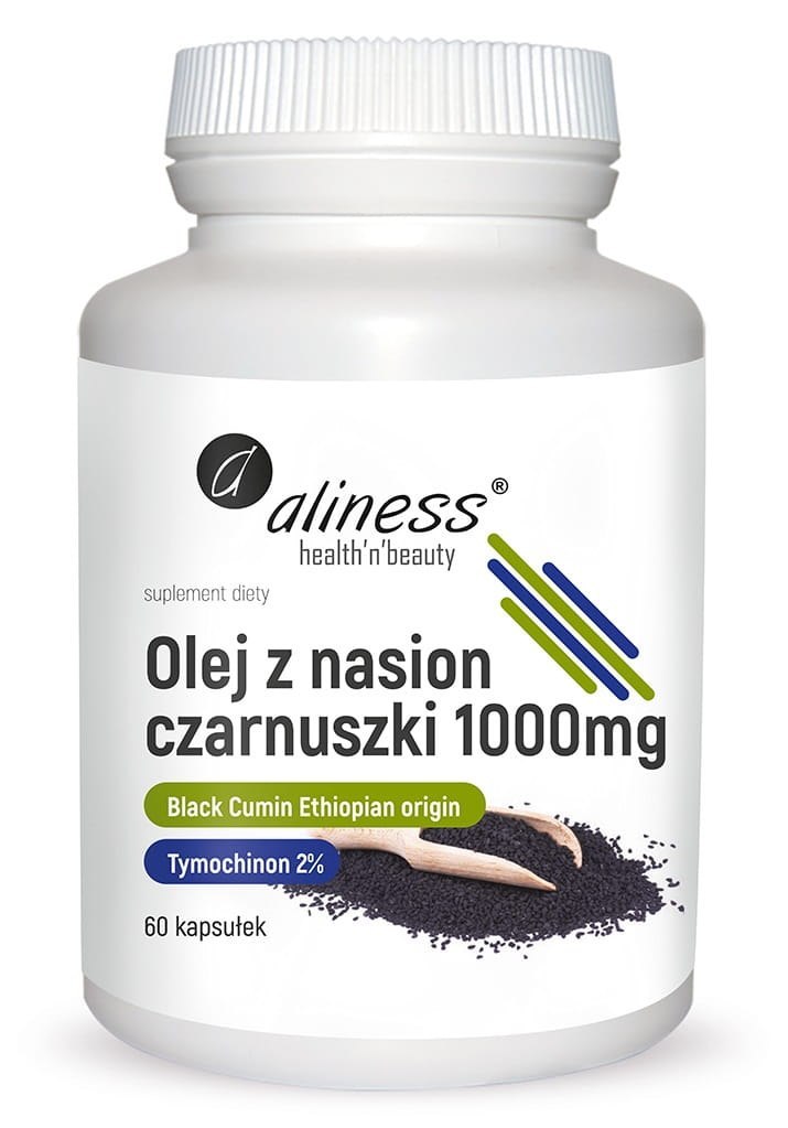 Olej z nasion czarnuszki 2% 1000 mg x 60 caps - Aliness