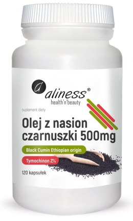 Olej z nasion czarnuszki 2% 500 mg x 120 caps - Aliness