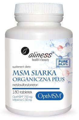 OptiMSM siarka Organiczna PLUS x 180 tabletek - Aliness