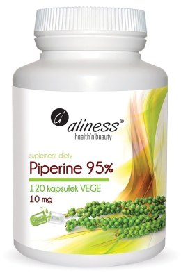 Piperine 95%, 10 mg x 120 kaps. ZMIANA DAWKI - Aliness