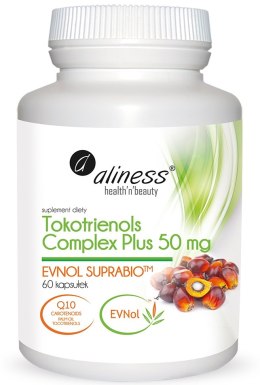 Tokotrienols Complex PLUS 50 mg, EVNOL SUPRABIO x 60 caps. - Aliness
