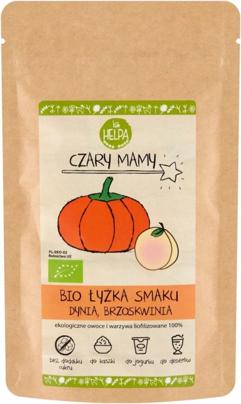 ŁYŻKA SMAKU DYNIA BRZOSKWINIA LIOFIL BIO 40g HELPA