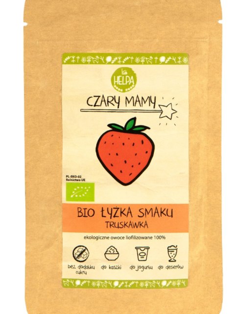 ŁYŻKA SMAKU TRUSKAWKA BIO 40G - HELPA