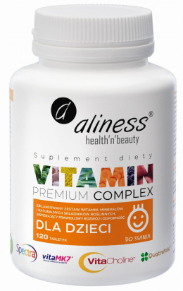 Premium Vitamin Complex dla dzieci x 120 tabletek do ssania Aliness