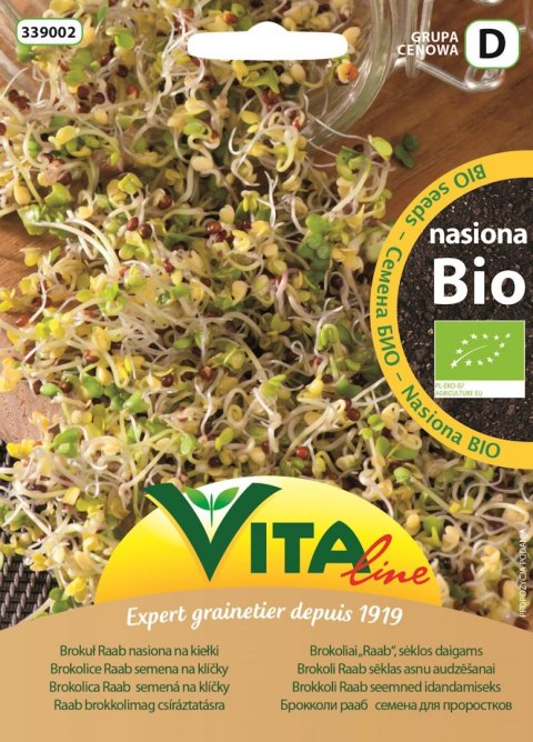 NASIONA BROKUŁU RAAB BIO NA KIEŁKI 20 g - VITA LINE (41136CIN0CS)