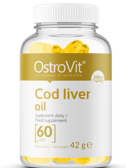 OSTROVIT COD LIVER OIL OLEJ Z WĄTROBY DORSZA 60 KA