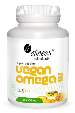 Vegan Omega 3 DHA 250 mg x 60 caps - Aliness