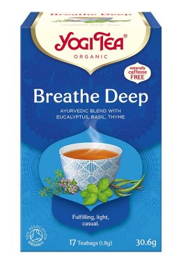 HERBATKA GŁĘBOKI ODDECH (BREATHE DEEP) BIO (17 x 1,8 g) 30,6 g - YOGI TEA