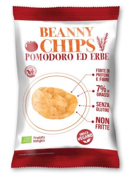 CHRUPKI Z SOCZEWICY I ZIEMNIAKÓW O SMAKU POMIDOROWO - ZIOŁOWYM BEZGLUTENOWE BIO 40 g - BEANNY CHIPS