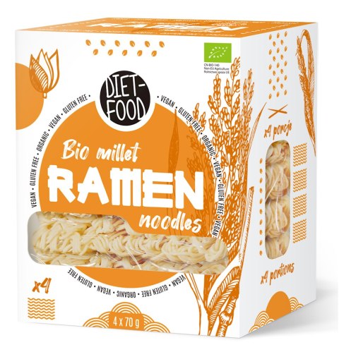 MAKARON (JAGLANY) RAMEN BEZGLUTENOWY BIO 280 g - DIET FOOD