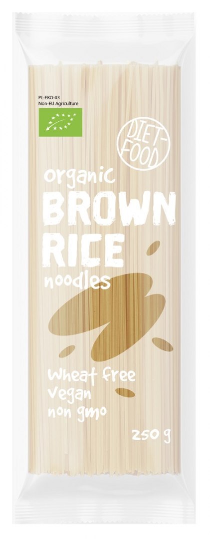 MAKARON (Z BRĄZOWEGO RYŻU TYPU NOODLE) BIO 250 g - DIET FOOD