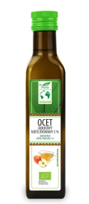 OCET JABŁKOWY NIEFILTROWANY BIO 5 % 250 ml - BIO PLANET