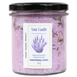 SÓL DO KĄPIELI LAWENDOWY RELAKS 350 g - YOUR CANDLE