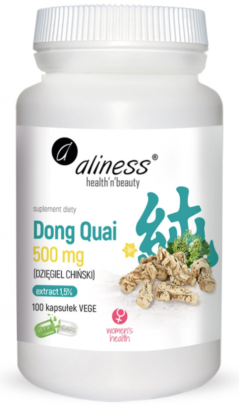 Dong Quai (DZIĘGIEL CHIŃSKI) ekstrakt 1,5% 500mg - Aliness