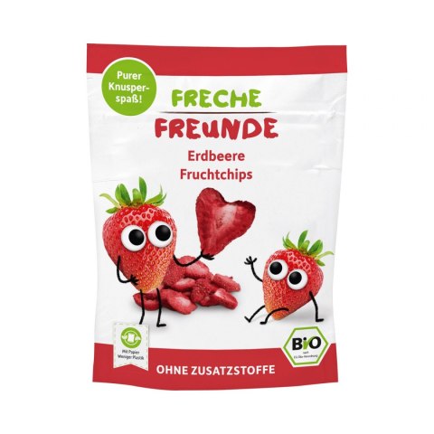 CHIPSY TRUSKAWKOWE DLA DZIECI BEZGLUTENOWE BIO 12 g - FRECHE FREUNDE