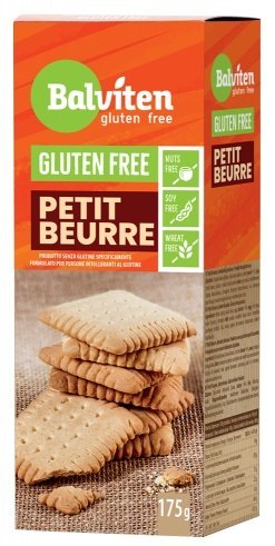 HERBATNIKI PETIT BEURRE BEZ DODATKU CUKRU BEZGLUTENOWE 175 g - BALVITEN