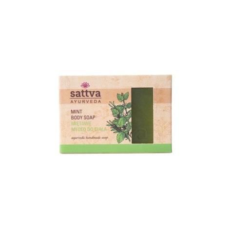 MYDŁO W KOSTCE DO CIAŁA MIĘTA 125 g - SATTVA