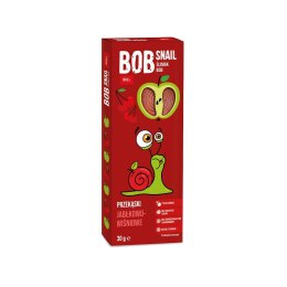 PRZEKĄSKA JABŁKOWO - WIŚNIOWA BEZ DODATKU CUKRU BEZGLUTENOWA 30 g - BOB SNAIL