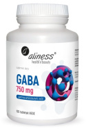 GABA 750 mg x 100 Vege tabs Aliness