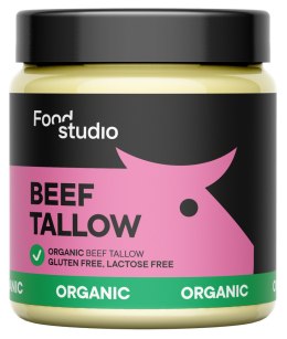 TŁUSZCZ WOŁOWY SZPIKOWY BEZGLUTENOWY BIO 330 g - FOOD STUDIO