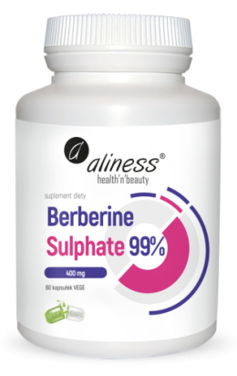Berberine Sulphate 99% 400 mg x 60 Vege caps. - Aliness