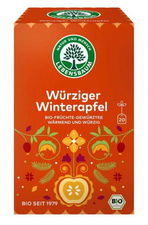 HERBATKA ZIMOWA PIKANTNE JABŁKO BIO (20 x 2,5 g) 50 g - LEBENSBAUM (PRODUKT SEZONOWY)